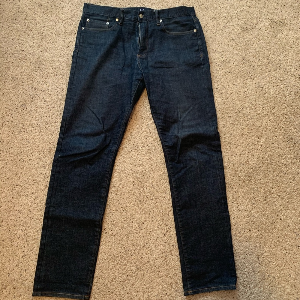 GAP Men’s Dark Wash Jeans 34x32 Slim Fit